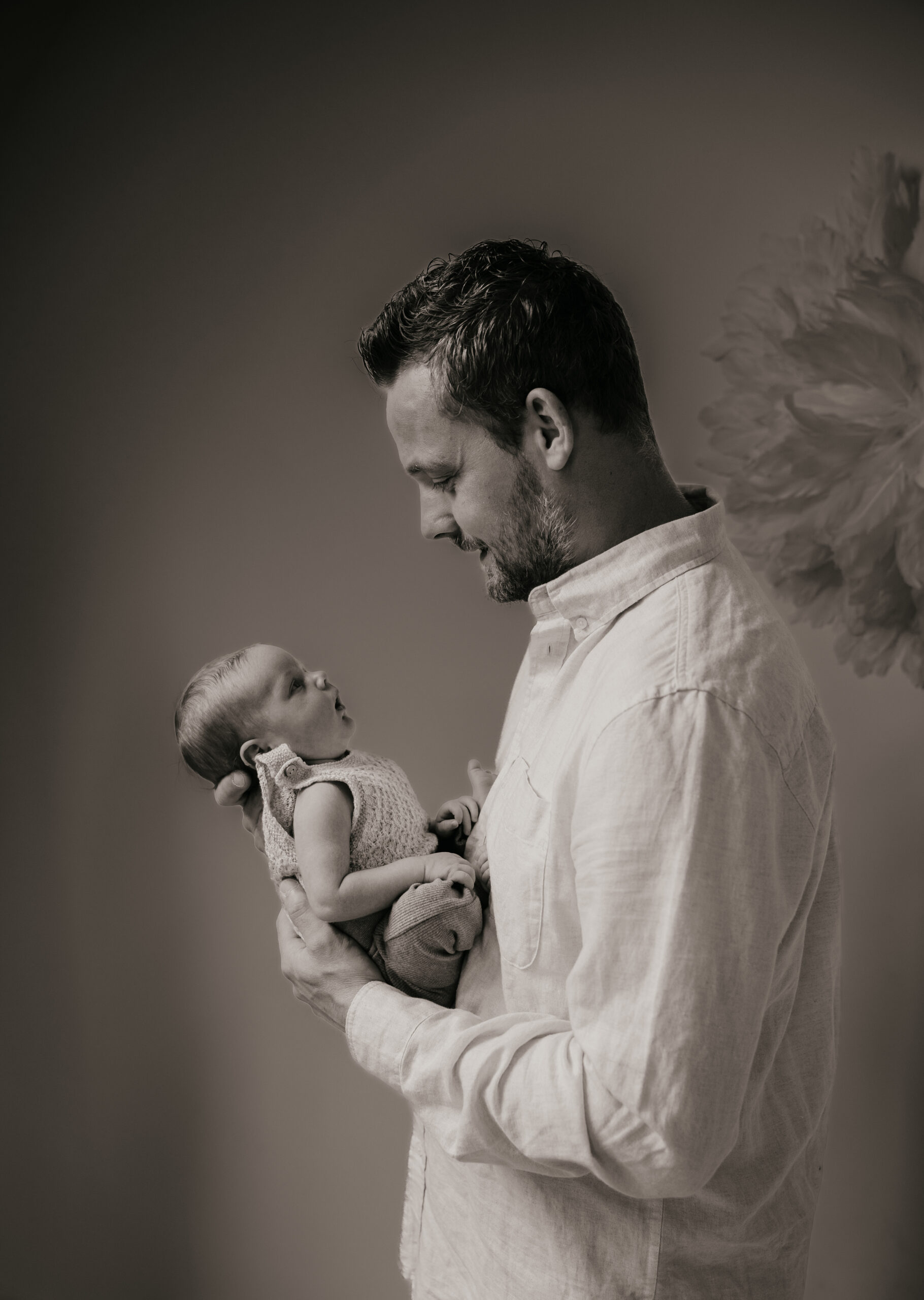 Newbornfoto van een pasgeboren baby, gemaakt in de omgeving van Doetinchem
